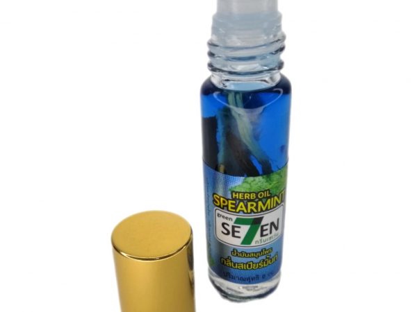 Роликовый ингалятор масляный с Мятой Seven Spearmint Herb Oil, Таиланд мята