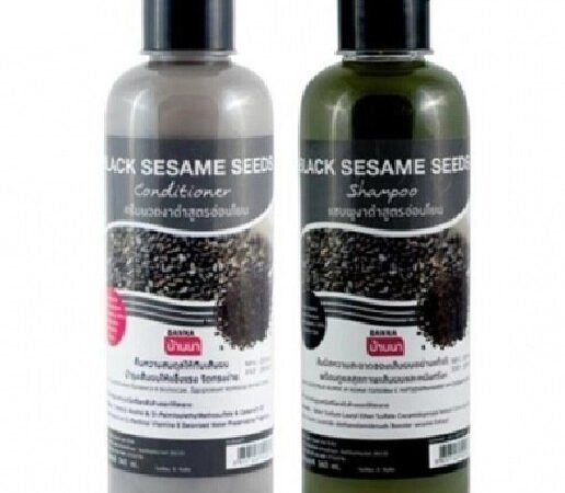 Шампунь + кондиционер для волос "Черный кунжут" /   Black Sesame Seeds shampoo + conditioner, Banna, 360+360 мл.