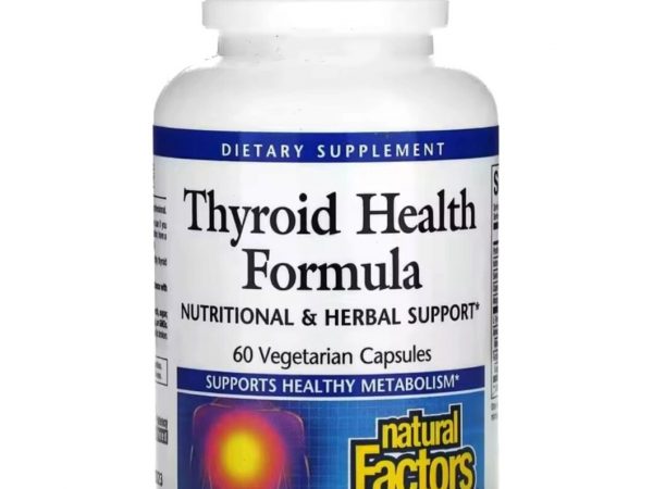 Щитовидная железа Тироид Thyroid Health Formula Natural Factors, 60 капсул