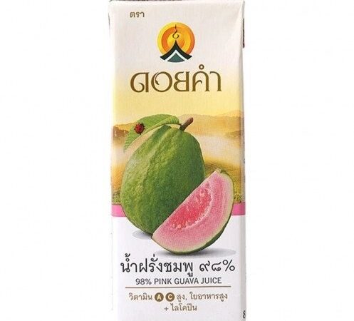 Сок Розовая Гуава 98%,  200 мл /  Pink guava juice 98%,200 ml, Таиланд