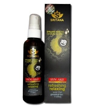 Спрей минеральный для лица с Пептидом Sritana Syn-Ake Mineral Water Facial Spray, 120 мл., Таиланд