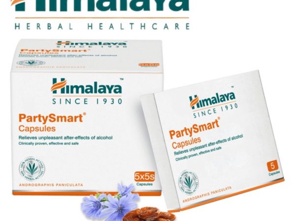 Средство от похмелья Пати Смарт / Party Smart Capsules Himalaya,  5 капсул. Индия