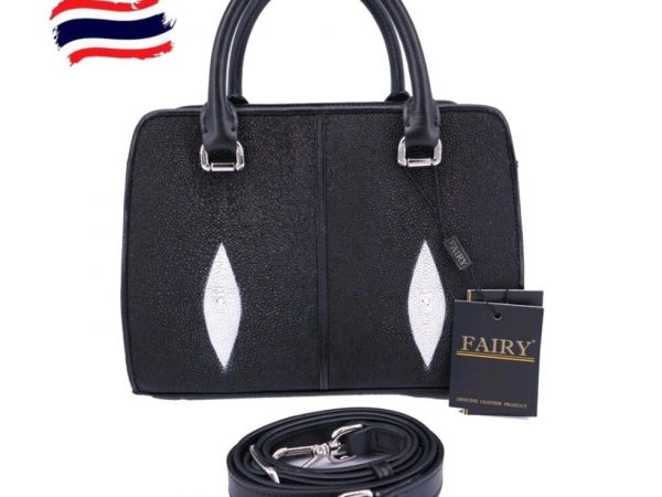 Сумка женская из натуральной кожи Ската Fairy Genuine Leather Product Model SRT203, (черный)