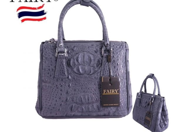 Сумка женская из натуральной Крокодиловой кожи Fairy Genuine Leather Product Model CRN132, Таиланд СИРЕНЕВЫЙ