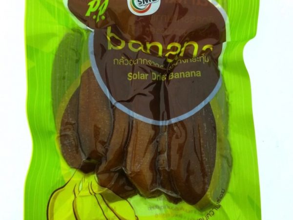 Сушеные бананы P. P. Banana Solar Dried, 100 гр., Таиланд