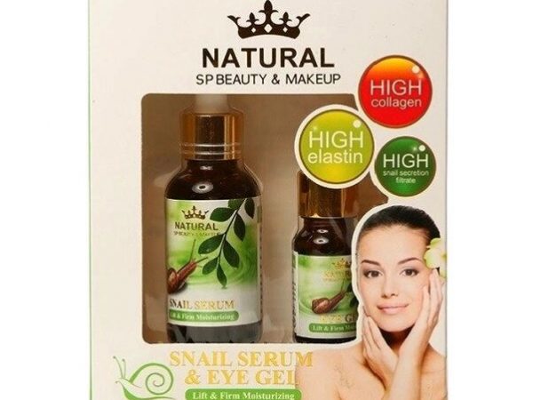 Сыворотка для лица, гель для кожи вокруг глаз с муцином улитки Natural SP Beauty  Makeup, 35мл+15мл. Таиланд