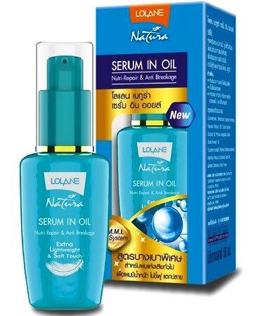 Сыворотка для волос с Гарденией и Маслом Миндаля Lolane Natura Serum in Oil, 50 мл., Таиланд