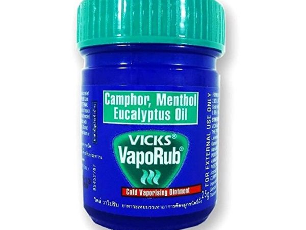 Тайская мазь от простуды и заложенности носа с Ментолом и Эвкалиптом Vicks VapoRub, Таиланд 25 мл.