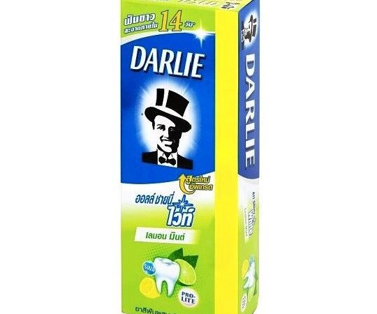 Тайская отбеливающая зубная паста Darlie All Shiny White Lime Mint, 2 шт.  140 гр. Таиланд