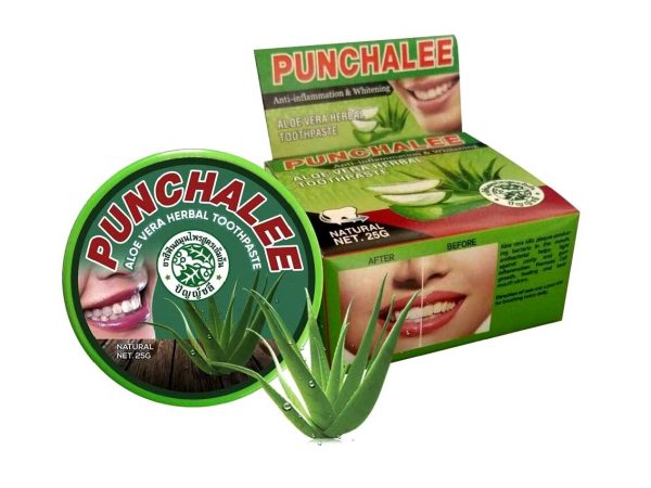 Тайская зубная паста Punchalee Herbal Toothpaste АЛОЭ ВЕРА