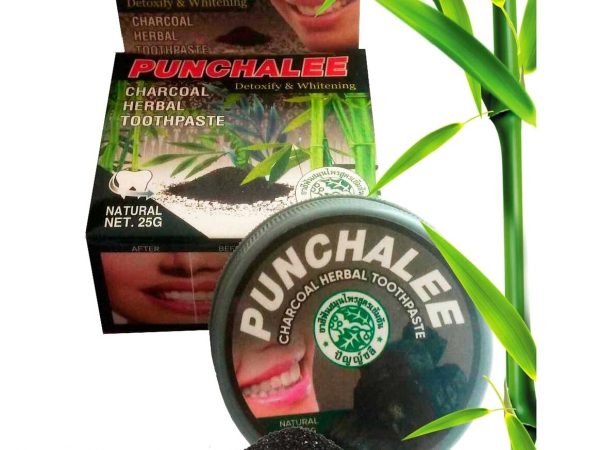 Тайская зубная паста Punchalee Herbal Toothpaste ДРЕВЕСНЫЙ УГОЛЬ