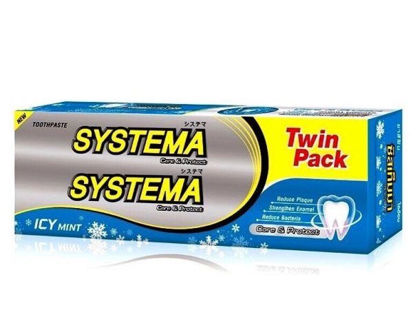 Тайская зубная паста Systema Icy Mint, 2 шт.  160 гр. Таиланд