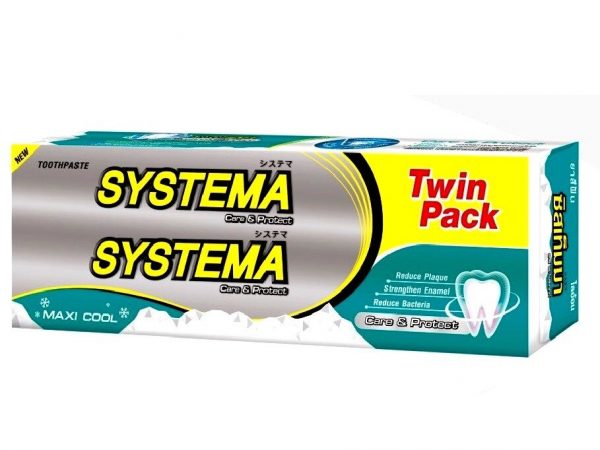 Тайская зубная паста Systema Maxi Cool, 2 шт.  160 гр. Таиланд