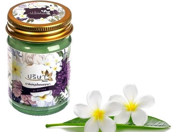 Тайский бальзам с ароматом Франжипани Parisa Herbal Balm, 50 мл. Таиланд