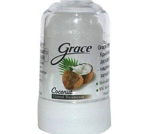 Тайский дезодорант кристалл Grace Crystal Deodorant Coconut, 40 гр., Таиланд