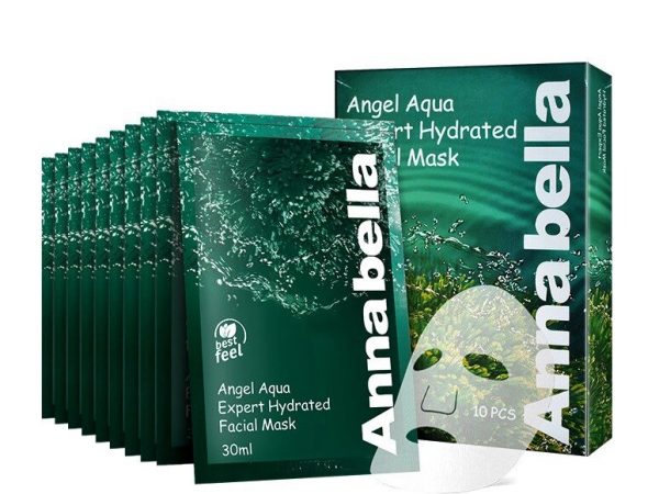 Тканевая маска с Морскими Водорослями для всех типов кожи  Annabella Angel Aqua Facial Mask, 10 шт., Таиланд