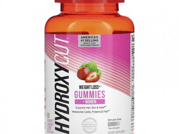 Hydroxycut, Жевательные мармеладки для женщин и с клубникой, 90 жевательных таблеток