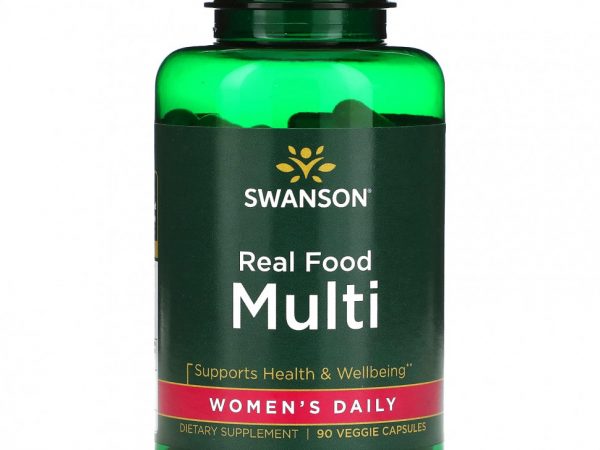 Swanson, Real Food Multi, ежедневная добавка для женщин, 90 растительных капсул