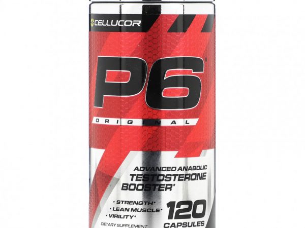 Cellucor, P6 Original, улучшенный усилитель анаболического тестостерона, 120 капсул