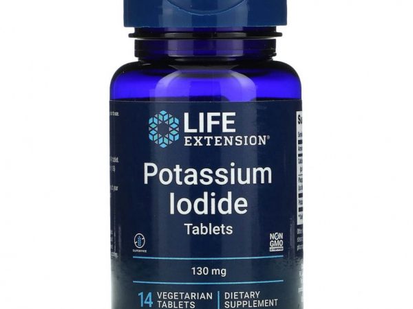 Life Extension, Йодид калия в таблетках, 130 мг, 14 таблеток