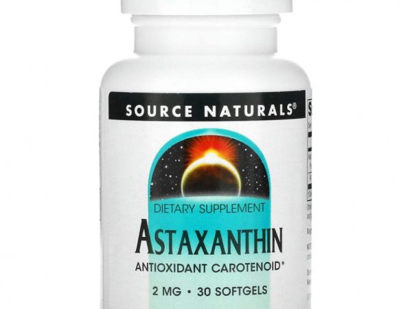 Source Naturals, Астаксантин, 2 мг, 30 капсул