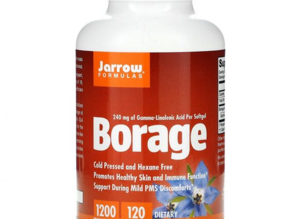 Jarrow Formulas, GLA-240, бурачник, 1200 мг, 120 капсул