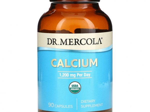 Dr. Mercola, Кальций, 1200 мг, 90 капсул