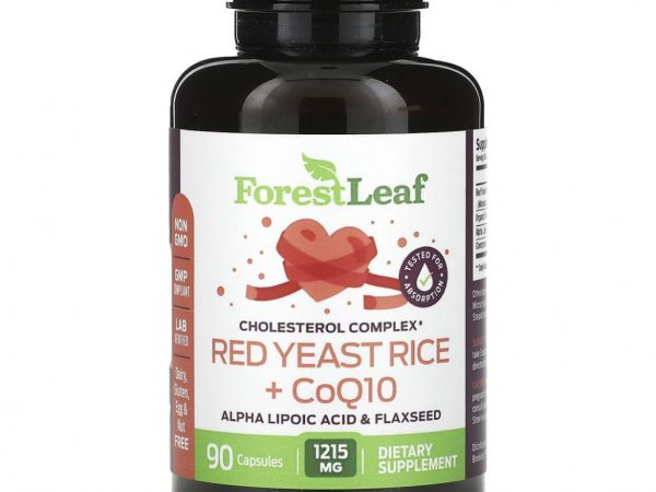 Forest Leaf, Красный дрожжевой рис + коэнзим Q10, 405 мг, 90 капсул