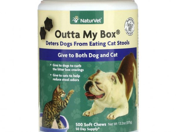 NaturVet, Outta My Box, для собак и кошек, 500 жевательных таблеток, 375 г (13,2 унции)