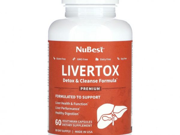 NuBest, Livertox, 60 вегетарианских капсул