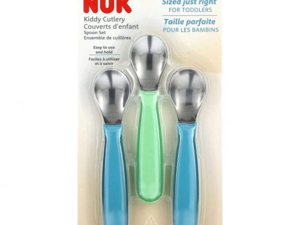 NUK, Набор столовых приборов для детей, от 18 месяцев, 3 ложки
