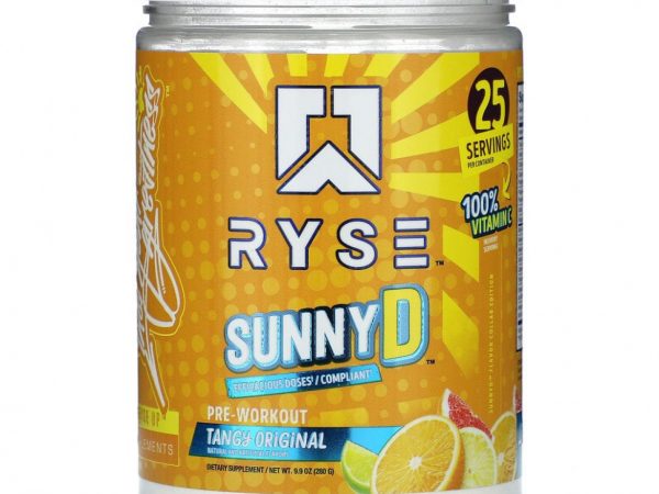Ryse Supps, Pre-Workout, Sunny D, оригинальный вкус, 280 г (9,9 унции)