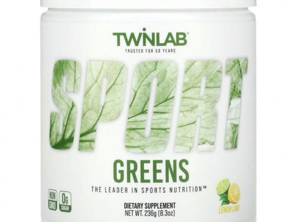Twinlab, Sport Greens, лимон и лайм, 236 г (8,3 унции)