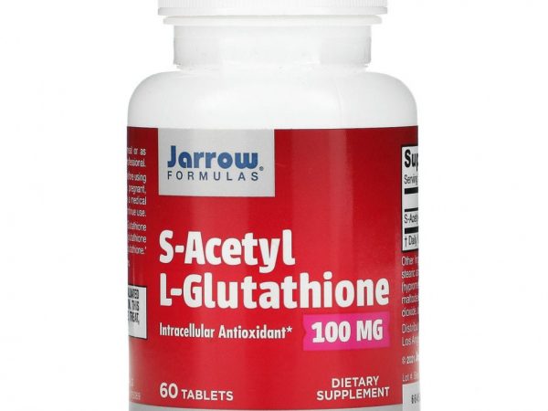 Jarrow Formulas, S-ацетил L-глутатион, 100 мг, 60 таблеток