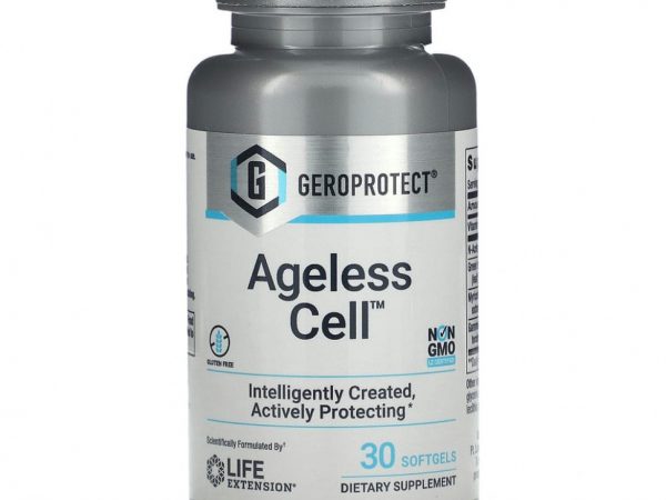 Life Extension, GEROPROTECT Ageless Cell, средство против старения клеточной системы, 30 капсул