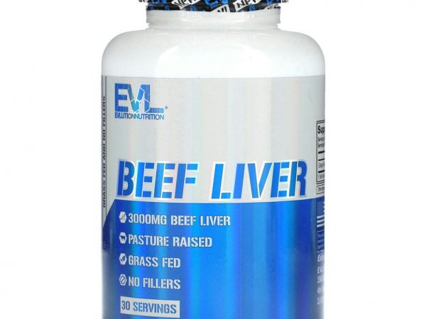 EVLution Nutrition, Говяжья печень, 750 мг, 120 капсул