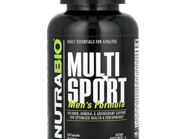 NutraBio Labs, MultiSport, добавка для мужчин, 120 капсул V-Cap