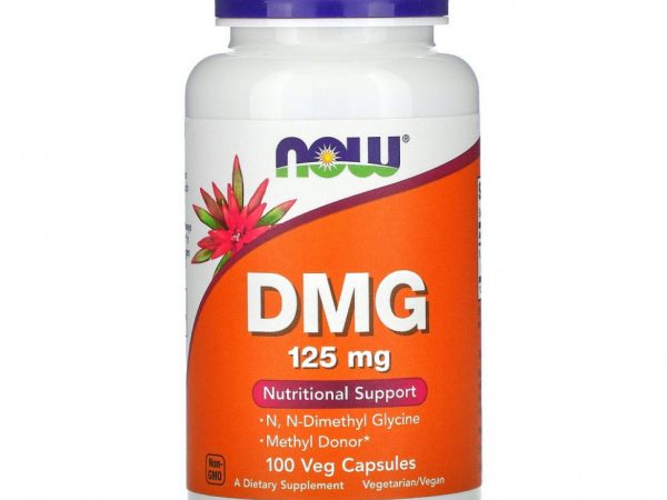 NOW Foods, ДМГ, 125 мг, 100 вегетарианских капсул