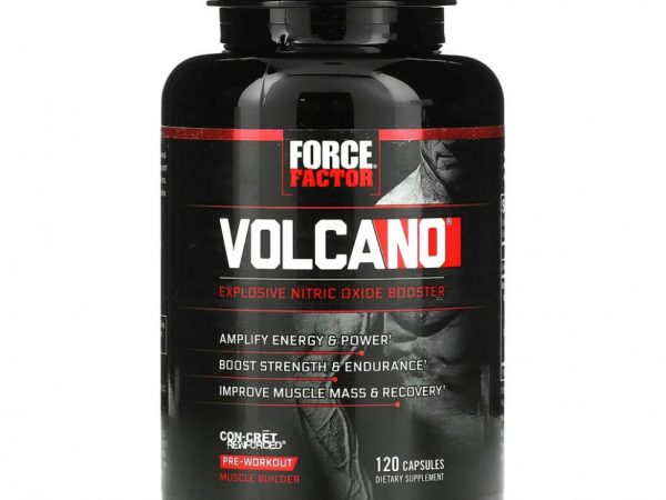 Force Factor, Volcano, бустер оксида азота,120 капсул