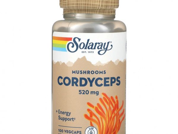 Solaray, Cordyceps Mushrooms, 520 mg, 100 VegCaps