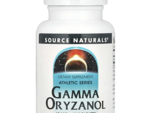Source Naturals, Athletic Series, гамма-оризанол, 60 мг, 100 таблеток