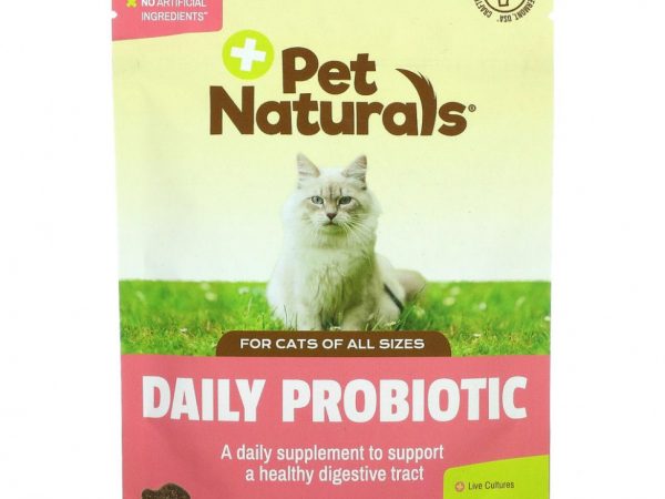 Pet Naturals of Vermont, ежедневный пробиотик, для кошек, 30 жевательных таблеток, 36 г (1,27 унции)