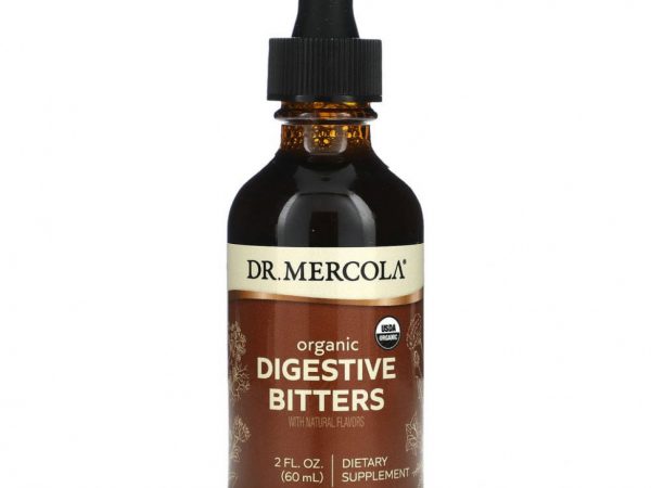 Dr. Mercola, Органическая пищеварительная горькая настойка с натуральными ароматизаторами, 60 мл (2 жидк. унции)