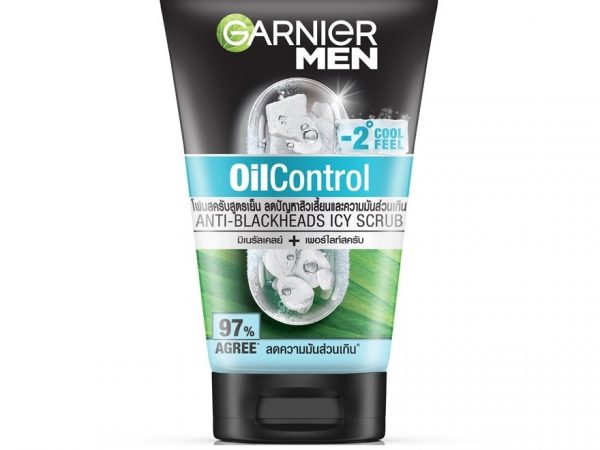 Garnier Men Scrub Oil Control Anti-Blackheads Icy 100 Ml.
