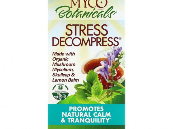 Fungi Perfecti, MycoBotanicals, Stress Decompress, 60 вегетарианских капсул