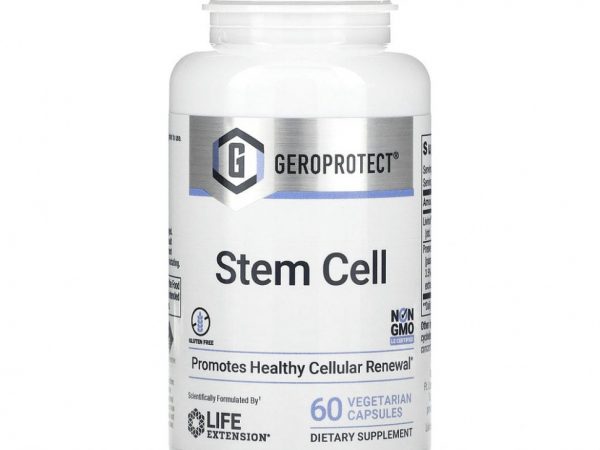 Life Extension, Geroprotect, Stem Cell, добавка для поддержания здоровья стволовых клеток, 60 вегетарианских капсул