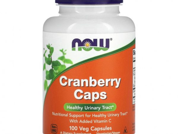 NOW Foods, клюквенные капсулы, 100 растительных капсул
