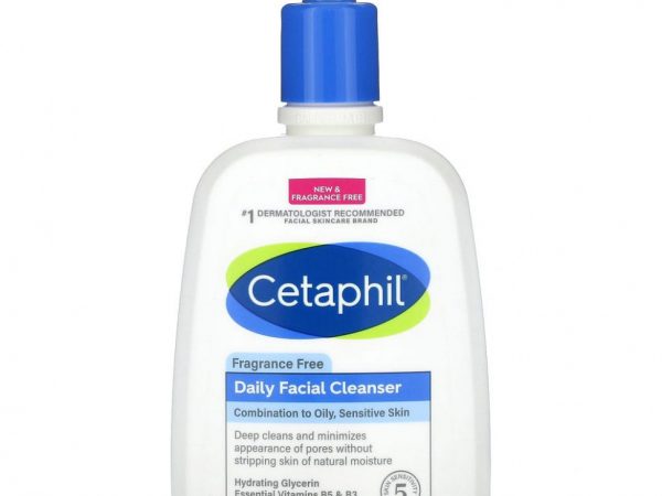 Cetaphil, Ежедневное очищающее средство для лица, без отдушек, 473 мл (16 жидк. Унций)
