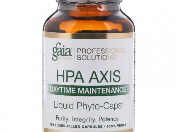 Gaia Herbs Professional Solutions, Средство для борьбы со стрессом из серии HPA Axis, для равновесия каждый день, 120 капсул, заполненных жидкостью