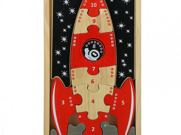 Begin Again Toys, 321 Blast Off, Multilingual Number Puzzle, для детей от 2 лет, набор из 10 предметов